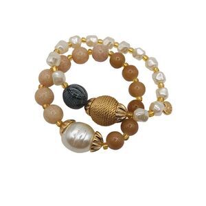 Talbots Pink Safari Stretch Bracelet Set